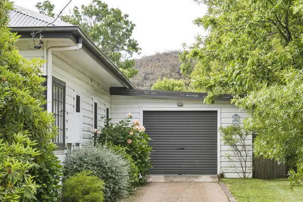 Side driveway and garage